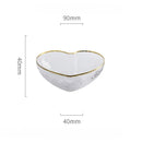 Axyaa Heart-shaped Glass Salad Bowl - European Light Luxury Design