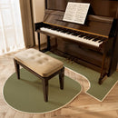 Axyaa Piano Insulation Mat Set Solid Color Irregular Creative Rug Easy Care Rugs