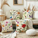 Axyaa Retro Insect Pattern Pillowcase for Home Decoration.