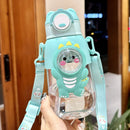 Axyaa Dinosaur Kids Straw Water Bottle