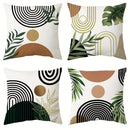 Axyaa Geometric Leaf Pattern Pillow Cover Home Decoration Sofa Cushion