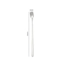 Axyaa Stainless Steel Square Coffee Spoons - Long Handle Dessert Spoons for Kitchen