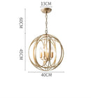 Axyaa Iron Industrial Ball Chandelier Candle Light for Home Decor, Kitchen & Dining Room