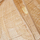 Axyaa Petal Rattan Pendant Light - Chinese Style Handmade Design for Living & Dining Rooms