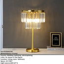 Axyaa Nordic Brass Crystal Floor Lamp - Modern LED Standing Light