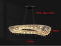 Axyaa Nordic Crystal LED Chandelier for Elegant Living Room & Restaurant Lighting