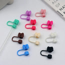 Axyaa Silicone Bow Straw Covers for Stanley Thermos Cup: Cute, 10mm Dust Proof Cap