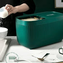 Axyaa Kitchen Plastic Rice Bucket Grains Jars - Moisture-Proof Food Container Organizers