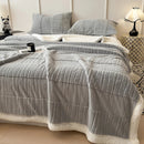 Axyaa Three-Layer Wool Bed Blankets for Cozy Nights