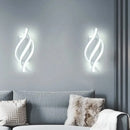 Modern LED Wall Sconce Light Dimmable Twist Design by Axyaa
