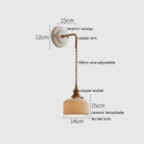 Axyaa Ceramic LED Wall Sconce with Adjustable Copper Arm - New Style