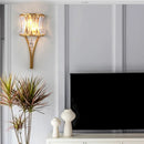 Axyaa Crystal Wall Lights: Modern Scandinavian Luxury for Bedroom, Living Room, and Hallway