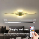 Axyaa LED Wall Lamp: 5400mA Background Decor Light for Home Living Room & Bedroom