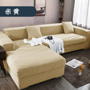 Axyaa Thick Elastic Polar Fleece Sofa Cover for 1/2/3/4 Seater L-shaped Corner Sofa