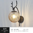 Axyaa Nordic Iron Glass Ball Wall Lamp for Home Decor in Gold