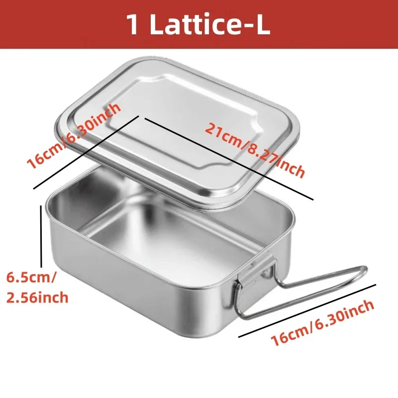 Axyaa Stainless Steel Lunch Box - Large Capacity Food Storage Container