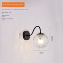 Axyaa Gold Glass Ball LED Wall Lamp for Home Decor