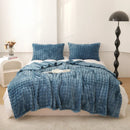 Axyaa Solid Color Rabbit Plush Blanket | Thick Flannel Sofa Office Blanket