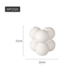 Axyaa Nordic White Vases | Pottery Vases for Living Room Decor | Porcelain Vases for Artificial Flowers