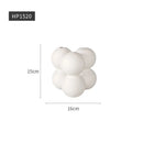 Axyaa Nordic White Vases | Pottery Vases for Living Room Decor | Porcelain Vases for Artificial Flowers