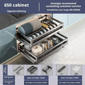 Axyaa Cabinet Pull-out Seasoning Storage Rack Drawer - Silent Damping Basket