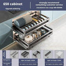 Axyaa Cabinet Pull-out Seasoning Storage Rack Drawer - Silent Damping Basket