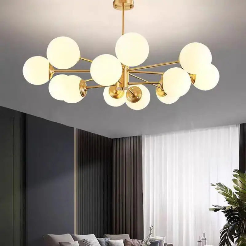 Axyaa Nordic Magic Beans Glass Chandelier for Living Room, Bedroom, Dining, Study