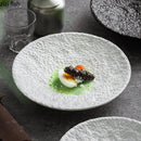 Axyaa Stone Pattern Ceramic Plate for Molecular Cuisine and Dining Experience