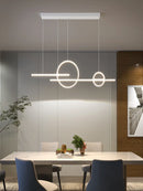 Axyaa Modern Minimalist LED Chandelier: Nordic Design Ceiling Pendant Lights for Living and Dining Room