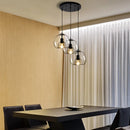Axyaa Glass Chandelier: Stylish Nordic Pendant Light for Dining Room and Bedroom