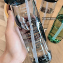 Axyaa Sports Water Bottle - 800ml, Leak-Proof Straw, BPA-Free, Scale, Outdoor Drinkware