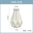 Axyaa White Ceramic-Style Plastic Flower Vase Pot for Home Decoration