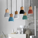 Axyaa Modern LED Cement Pendant Lamp for Bedroom, Living Room, and Dining Room