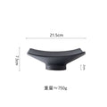 Axyaa Ceramic High-Footed Square Serving Plate for Molecular Cuisine Restaurants