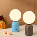 Axyaa LED Table Lamp: Rechargeable Night Light for Bedroom, Desktop, Living Room