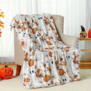 Axyaa Cozy Flannel Blanket for Sofa Bed Travel Camping Office - Living Room Decor