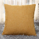 Solid Color Faux Linen Throw Pillow Cover by Axyaa - Modern Home Decor Square Pillow Case
