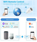 Axyaa Smart Socket EU WiFi Plug 16A 20A Power Monitoring Remote Control Alexa Google Assistant