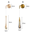 Axya Crystal LED Wall Lamp: Modern & Simple Living Room, Corridor, Bedside Light
