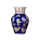 Yellow Qinghua Porcelain Vase: Chinese Style Flower Vase by Axyaa
