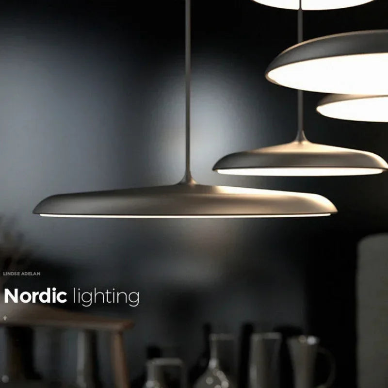 Axyaa UFO Metal Pendant Light: Modern Art Design, Nordic Style, for Home Decor