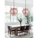 Axyaa Retro French Glass Chandelier LED Dining Room Lighting Fixture