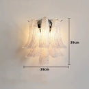 Axyaa Murano Glass Petal Wall Lamp - French Style Lighting for Home Decor