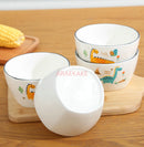 Axyaa Cartoon Ceramic Tableware Set - 4 Pieces