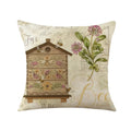 Axyaa Easter Bunny Egg Pillow Cover Spring Farmhouse Home Decor Butterflies Flowers