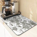 Axyaa Plant Pattern Drying Mat: Kitchen & Table Essential