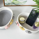 Axyaa Star Pattern Cotton Rope Storage Basket