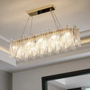 Axyaa Crystal Ceiling Lamp: Sleek Modern Design for Warm, Eye-Friendly Lighting in Living, Dining, or Bedroom