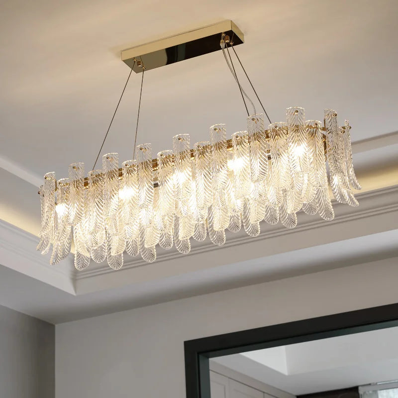 Axyaa Crystal Ceiling Lamp: Sleek Modern Design for Warm, Eye-Friendly Lighting in Living, Dining, or Bedroom