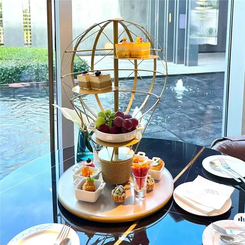 Axya Hot Air Balloon Dessert Rack for Creative Hotel Restaurant Display